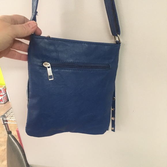 Royal Blue Western Fringe Messenger Bag - Picture 2 of 12